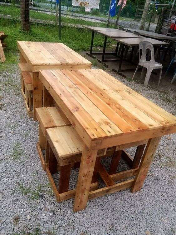 decorate diy garden tables