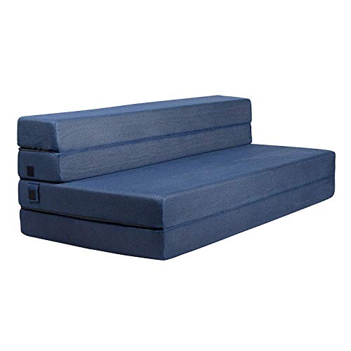 Milliard- Foam Mattress and Three-Part Folding Sofa Bed 11.5 cm Armchair Bed or Mat - Double (190 x 135 cm)