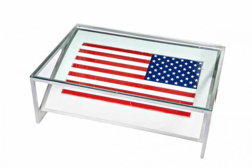 American flag coffee table