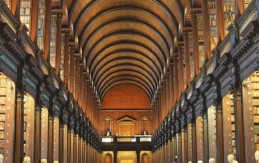 Trinity College Library in Dublin