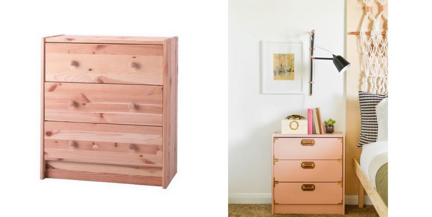 Chic bedside chest of drawers