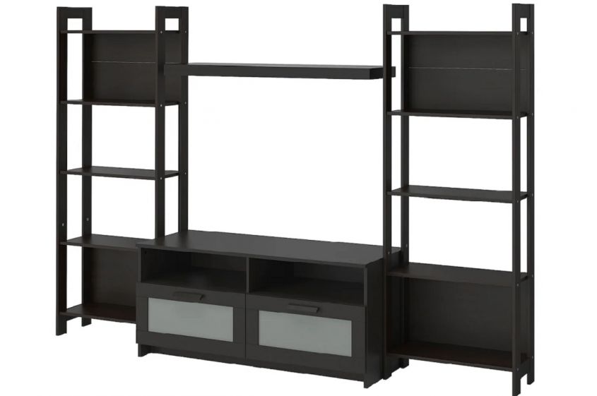 laiva brimnes ikea bookcase tv cabinet