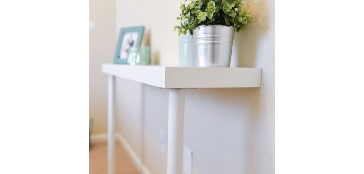 Lack Ikea entrance shelf