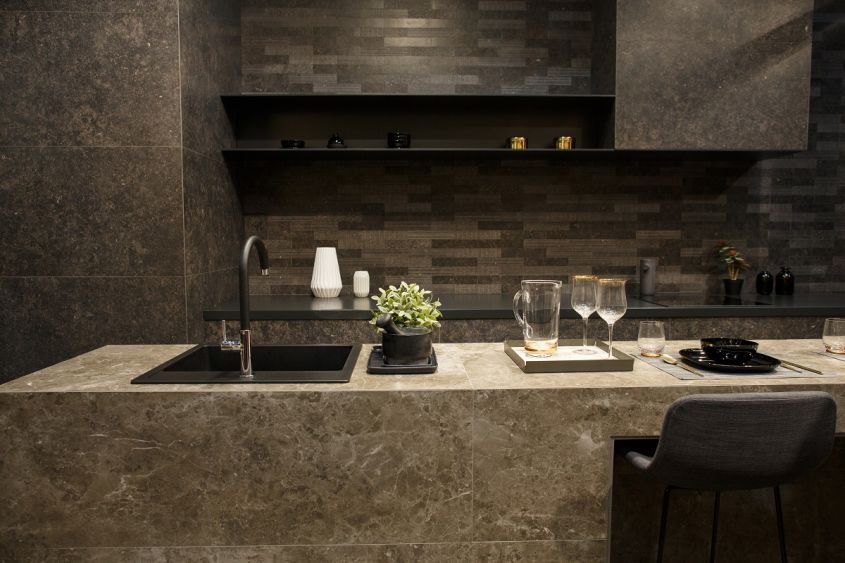 modern masonry kitchens in dekton