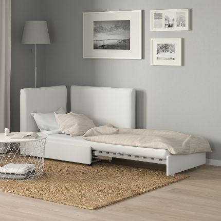 Ikea Vallentuna sofa bed white