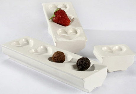 plate for chocolates