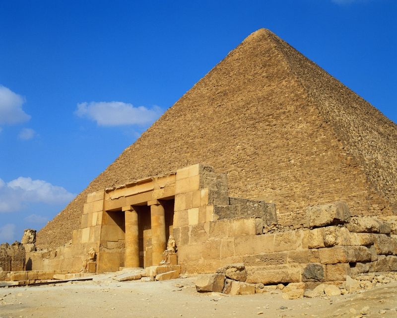 The pyramid of Cheops in Giza