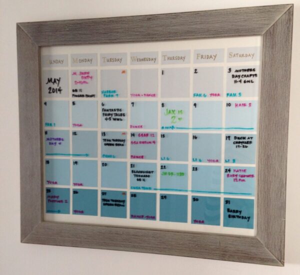 Create a DIY calendar: here are all the instructions