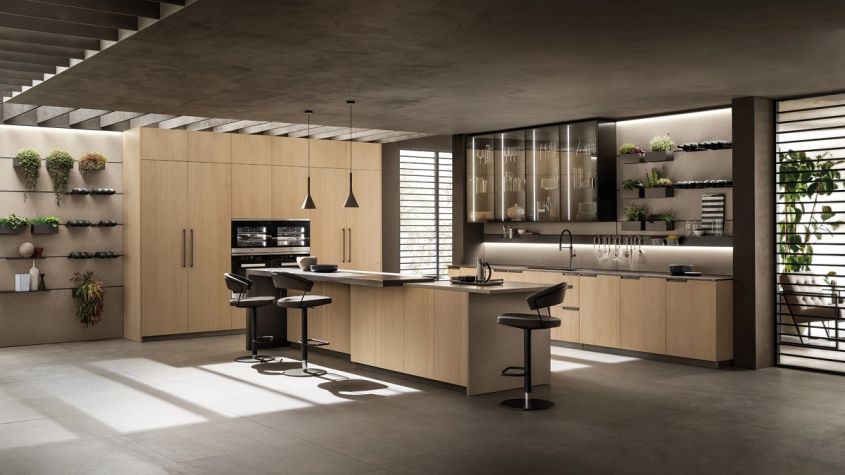 kitchen scavolini MIA by Carlo cracco wood