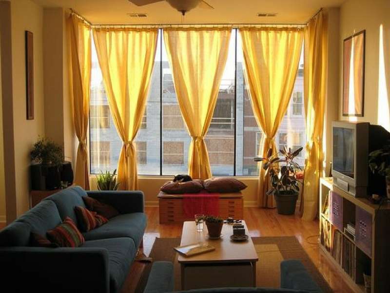 curtains for modern living room with drop