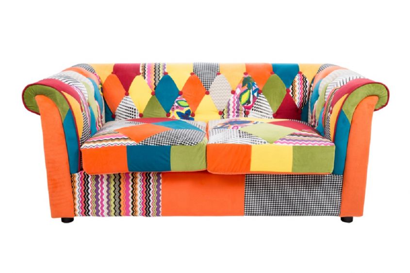 2 seater patchwork sofa