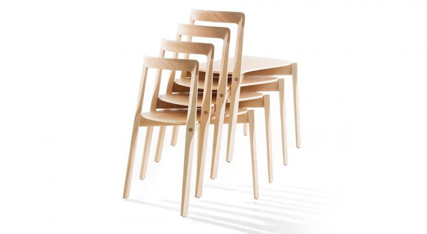 Helix wooden chair