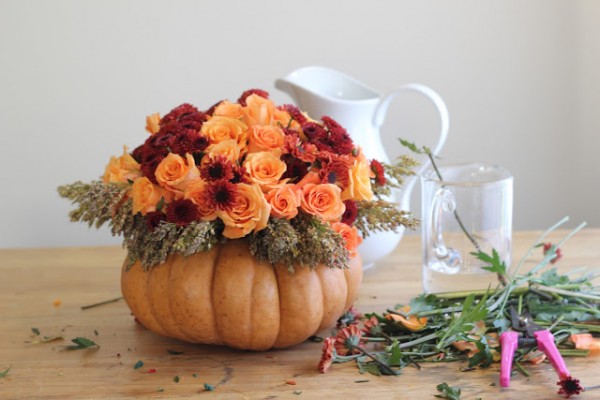 DIY-vase-pumpkin