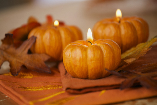 pumpkin-candle holder-