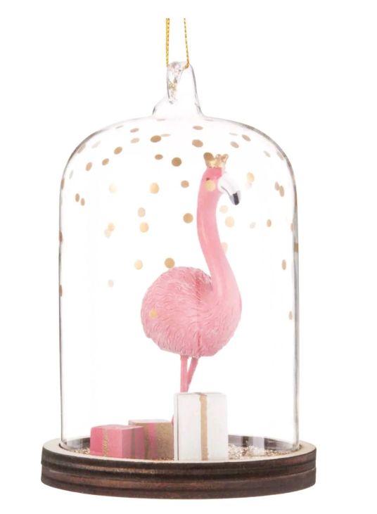 flamingo christmas decoration