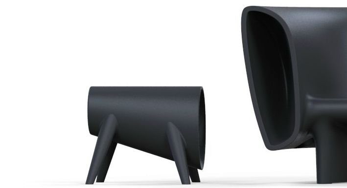 Footrest in modern style Bum Bum by Vondom