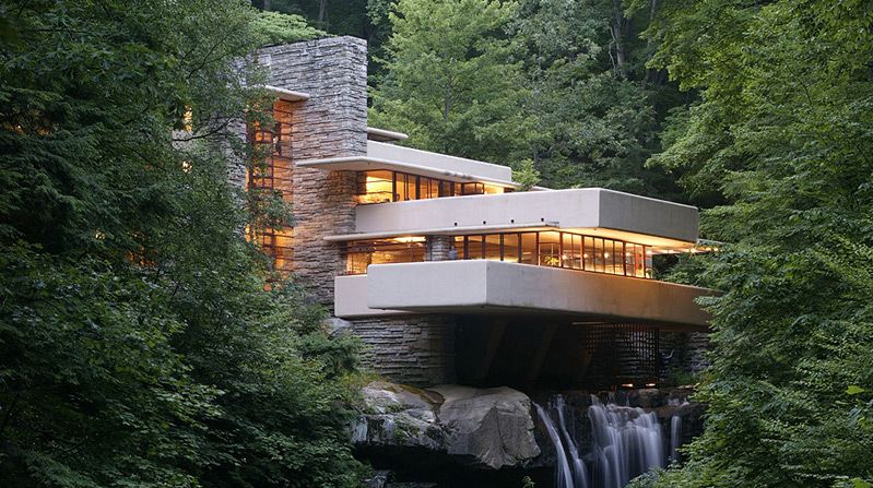 Fallingwater, house on the waterfall