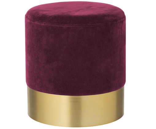 harlow velvet pouf