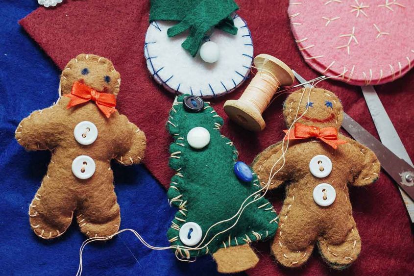 felt Christmas decorations