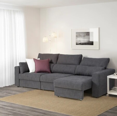 Three-seater sofa bed