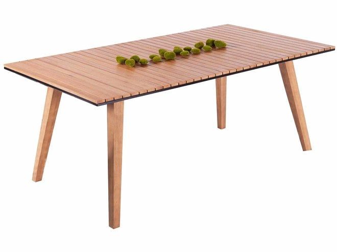 garden tables pircher lido table in eucalyptus wood