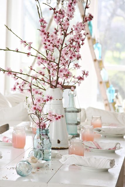 peach-flower-table