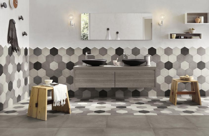 Cement tiles for floors by Ragno