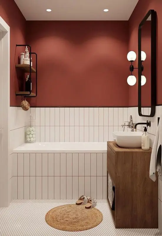 Burgundy-colored-bathroom-walls-8