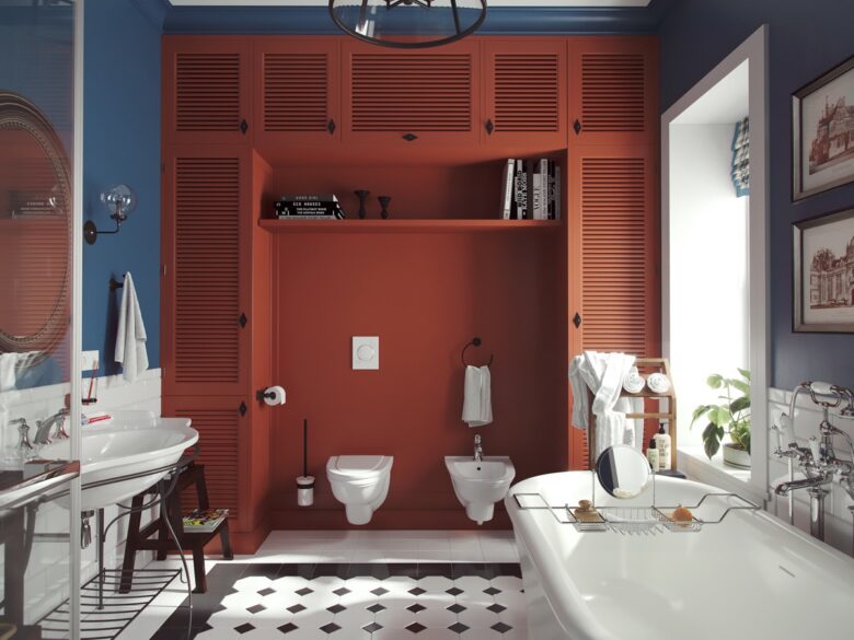 Burgundy-colored-bathroom-walls-18