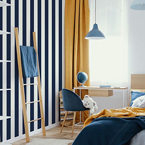 Superfresco Easy 108557 Navy Stripe - Wallpaper