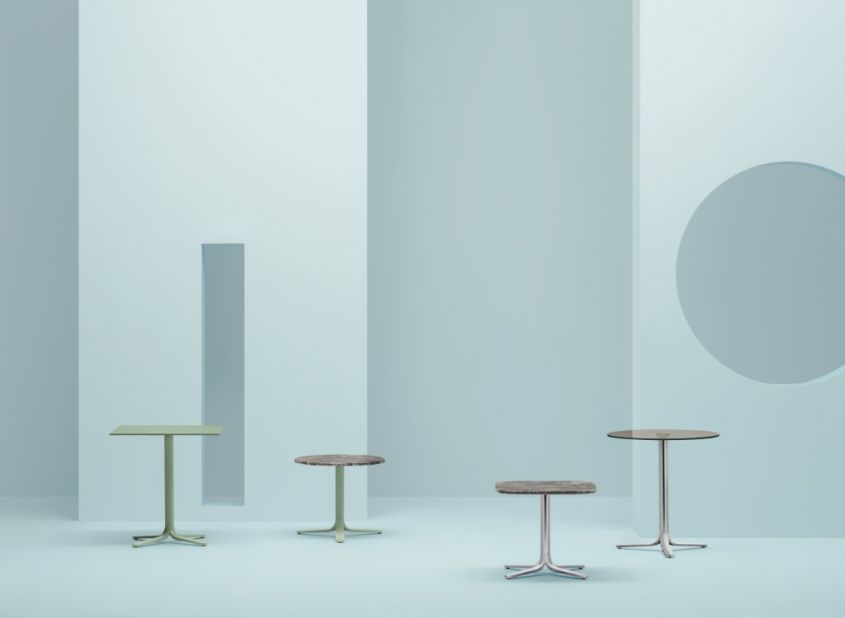 Fluxo Pedrali tables, Design Luca Casini