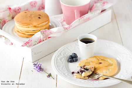 Pancakes with blueberries