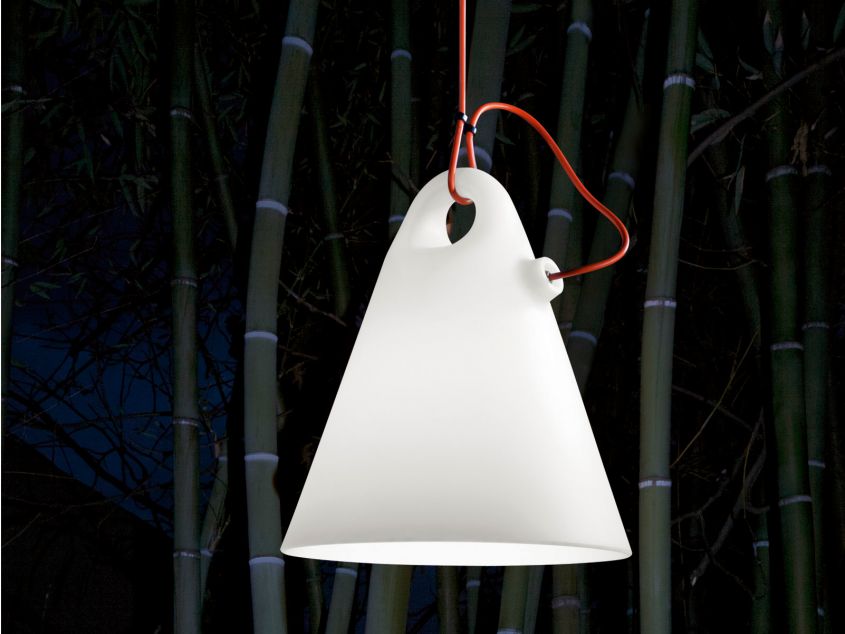 Trilly fluorescent outdoor polyethylene ceiling lamp