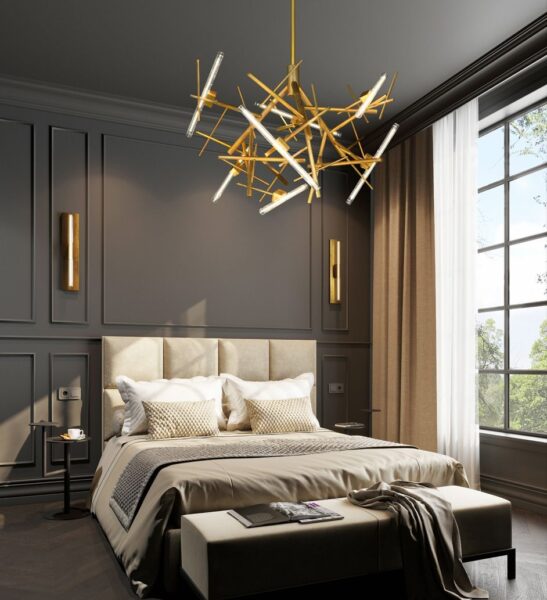 How to choose the chandelier in the bedroom: 5 criteria for making the right choice