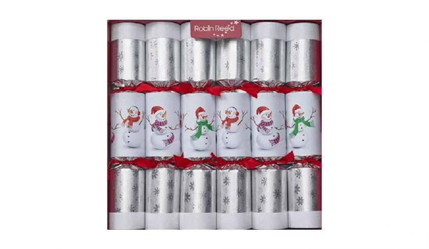 Christmas Crackers with snowmen