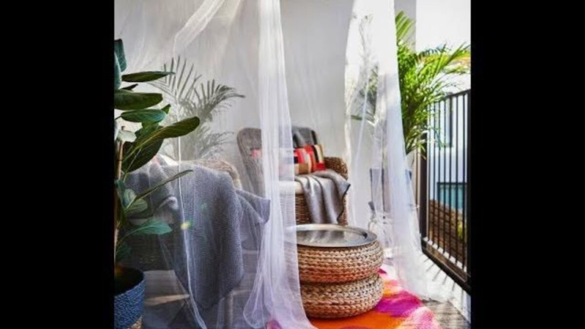 DIY mosquito nets: 3 ways + 1 to make them easily