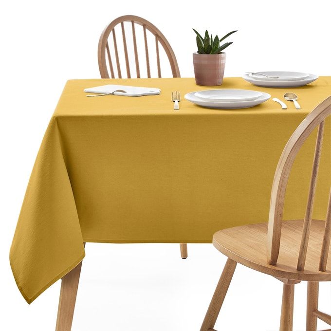 la redoute yellow tablecloth