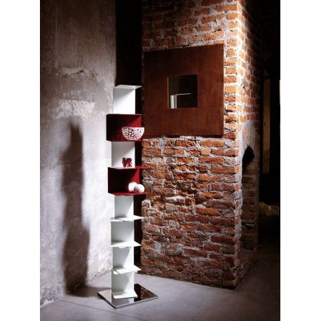 metal column bookcase