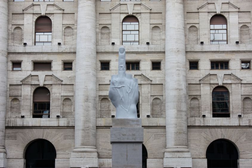 LOVE by Maurizio Cattelan