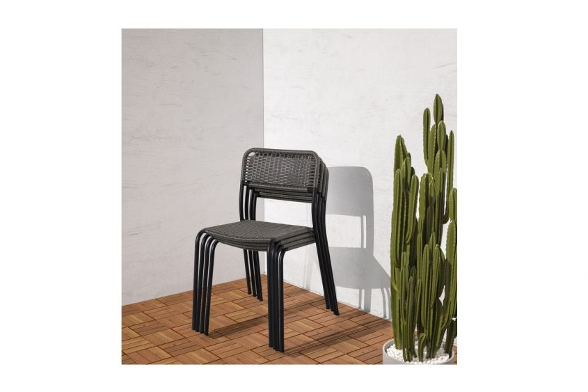 ikea garden chair rattan viholmen effect