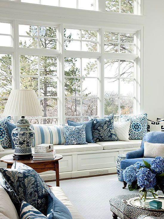 decorate your home with blue