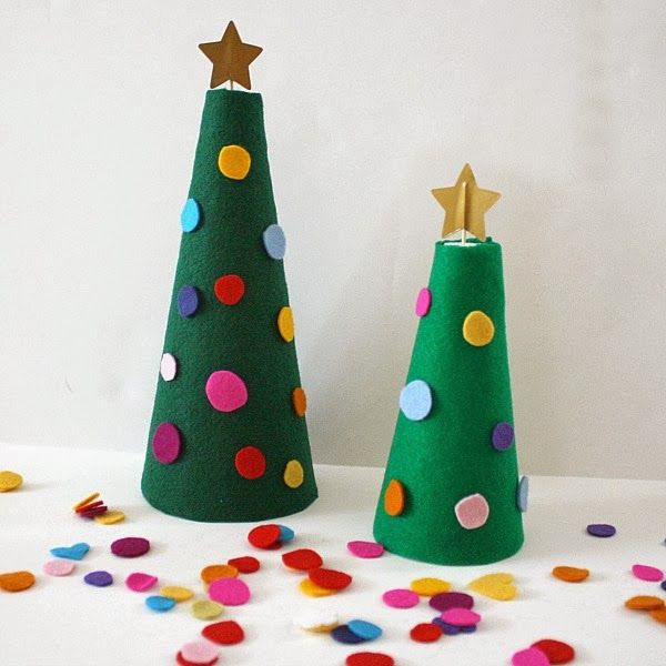 montessori style christmas trees