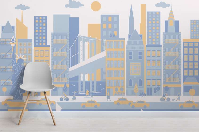 muralswallpaper new york children's room