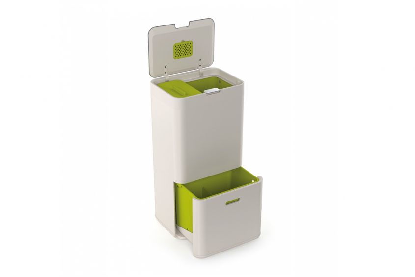 Totem trash bin for recycling by Joseph Joseph