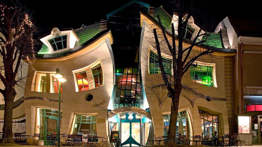 The Crooked House in Poland