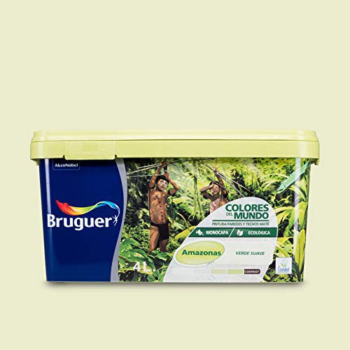 Bruguer Colors of the World Paint for walls monolayer Amazonas Soft Green 4 L