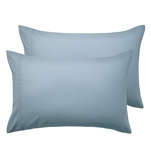 Bedsure Microfiber Pillowcase 70x40 cm - Set of 2 Pillowcases 40x70 Breathable Soft Anti-wrinkle, Grayish Blue, without Zipper, 2 Units