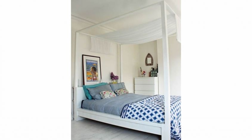 Malm bed with canopy