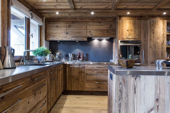 kitchens in wood and steel