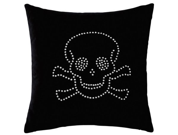 Black cushion with Rock skull by Maisons du Monde